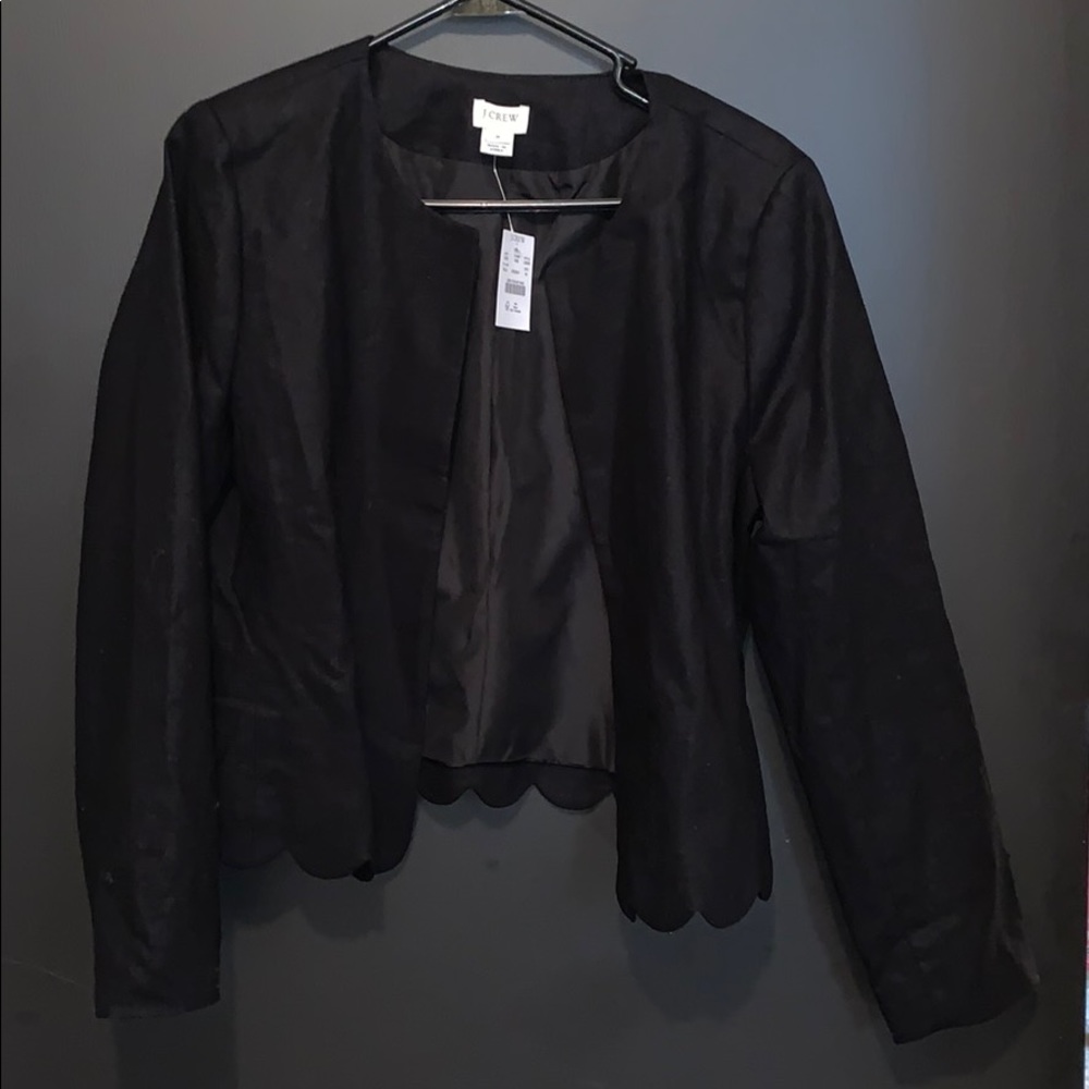 NWT J. CREW SCALLOPED HEM BLAZER